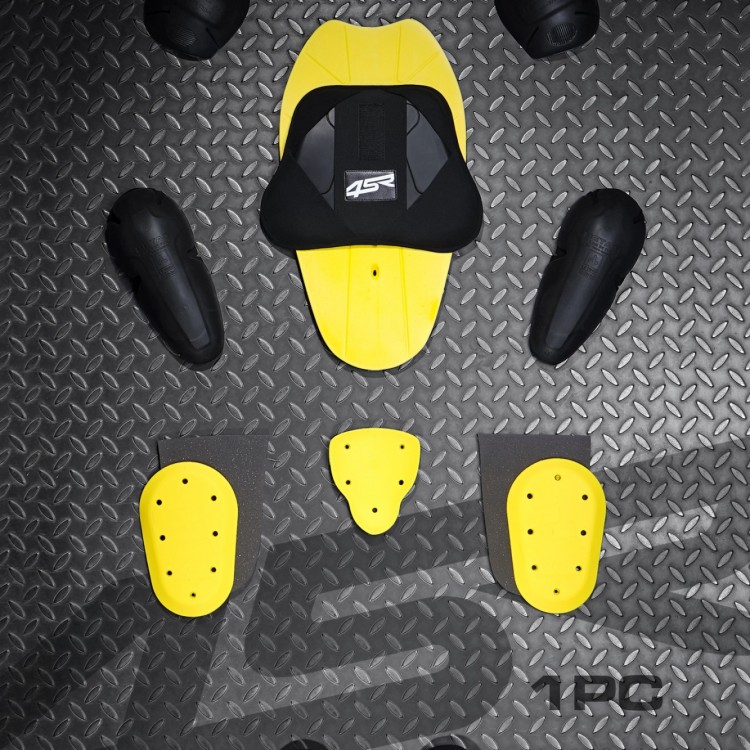 4SR Racing Neon AR Airbag Ready Lederen Motorpak 13