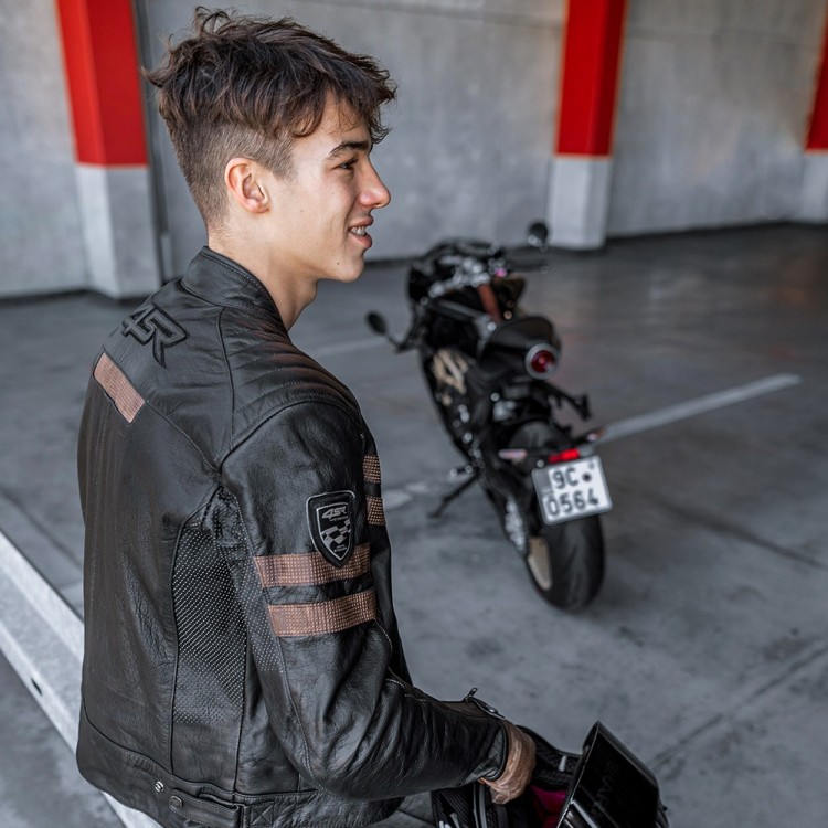 Cool Evo Brown motorjas detail 4