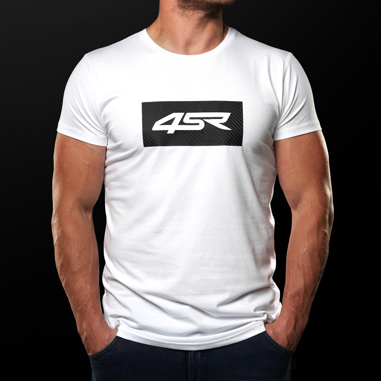 T-shirt Logo Carbon White