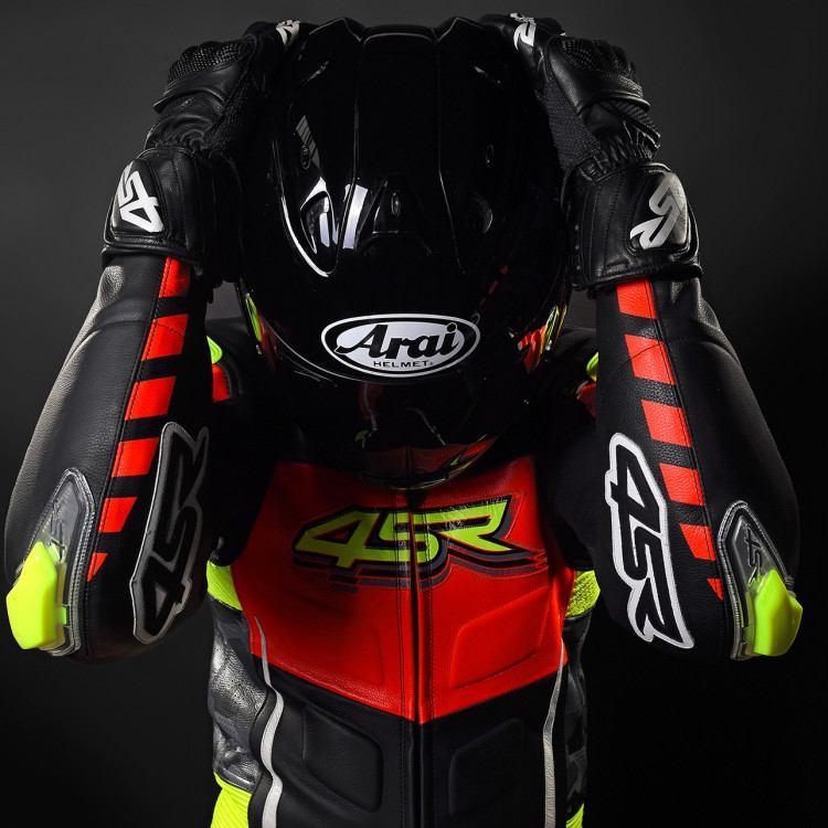 4SR RR Evo III Neon Lederen Motorpak 4