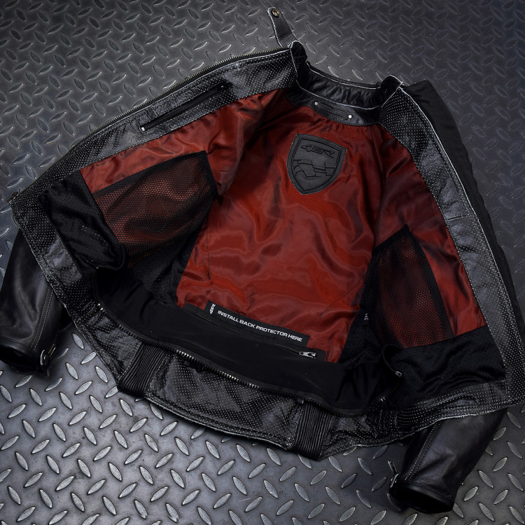 4SR dames leren motorjas Scrambler Lady Petroleum