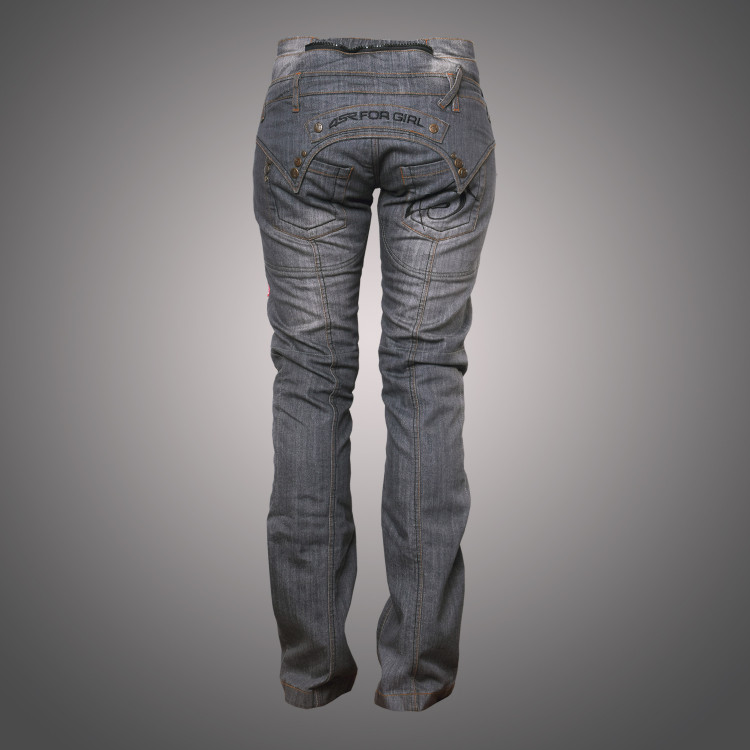 4SR dámské kevlarové Jeans Lady Star Grey