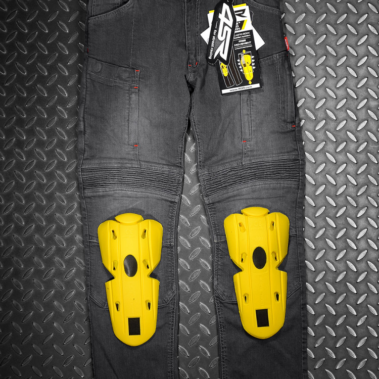 4SR pánské kevlarové jeans Club Sport Grey + nejlepší chrániče na trhu certifikované dle Level 2 T+ T-