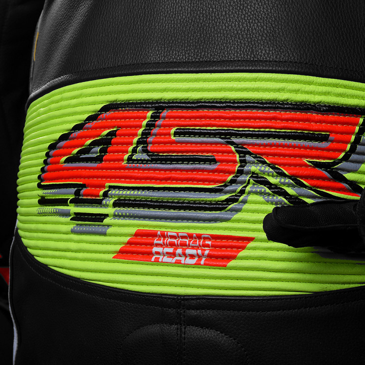 4SR Racing Neon AR Airbag Ready Lederen Motorpak 6