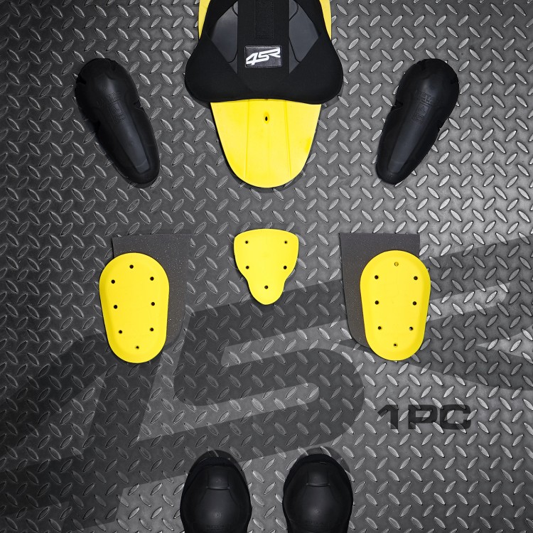 4SR Racing Monster Green AR Airbag Ready Lederen Motorpak 16