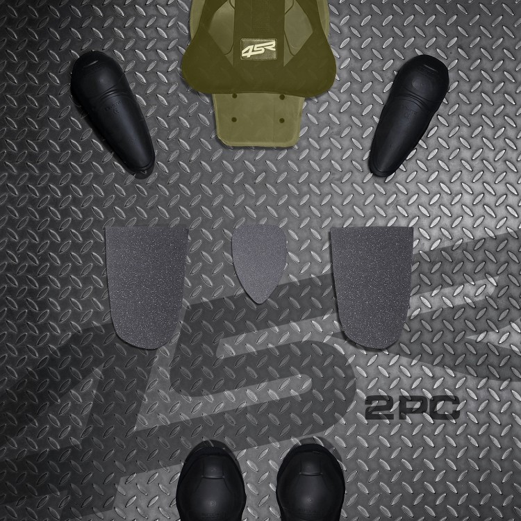 4SR RR Evo III Monster Green AR Airbag Ready Lederen Motorpak 13