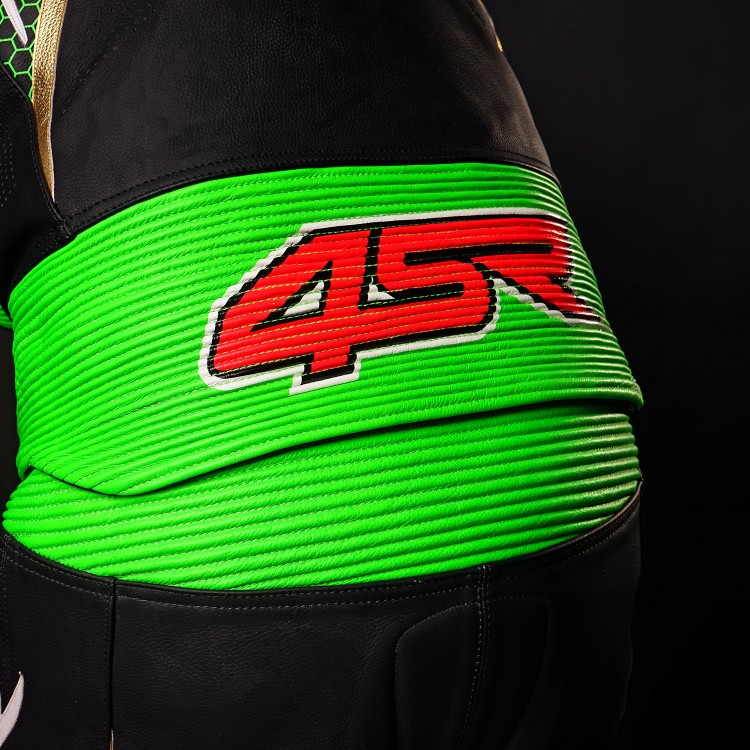 4SR RR Evo III Monster Green AR Airbag Ready Lederen Motorpak 6