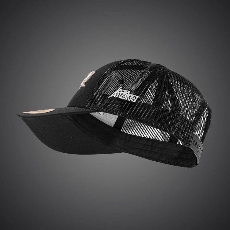 4SR Royal Black Snapback Cap met 3D-borduursel 2