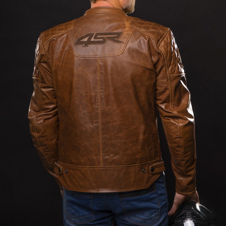 4SR Scrambler Cognac II: Luxe en veilige motorjas van premium buffelleer 10