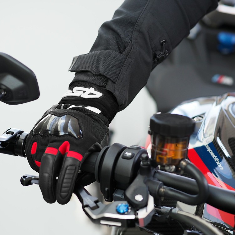 4SR handschoenen Stunt Red