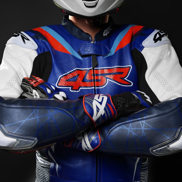 Tweedelig motorpak 4SR RR Blue AR