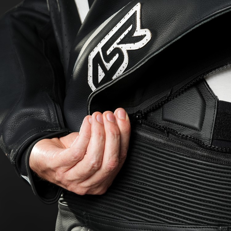 4SR leren motorbroek met sliders TR 3 Evo