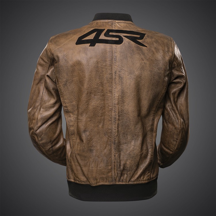 4SR Leren jas Bomber Jacket Brown Patina