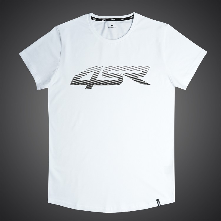 4SR T-shirt Lines White