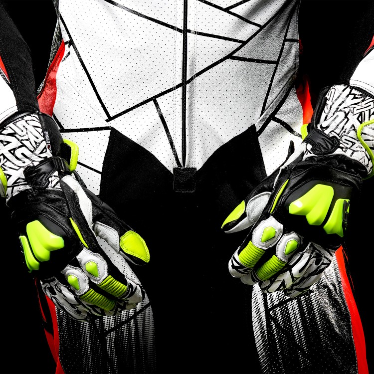 4SR één-delig racepak Racing Ultra Light Matrix AR - RR Aramid Core White