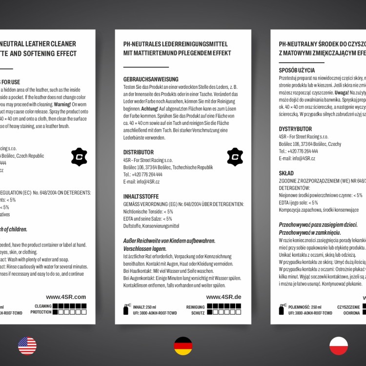 4SR Reiniging en verzachting van leer