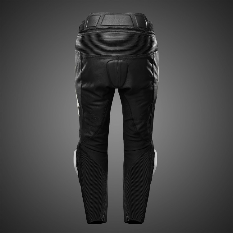 4SR leren motorbroek met sliders TR3 Evo BW