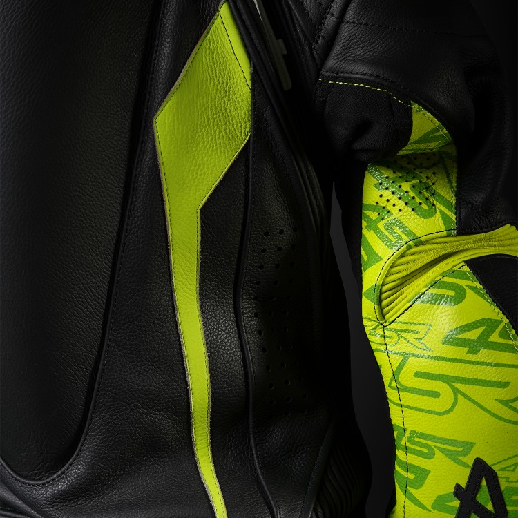 4SR eendelig kinderpak Racing Junior Yellow AR