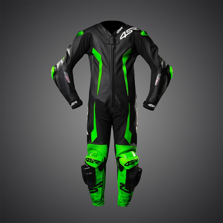4SR eendelig kinderpak Racing Junior Green AR