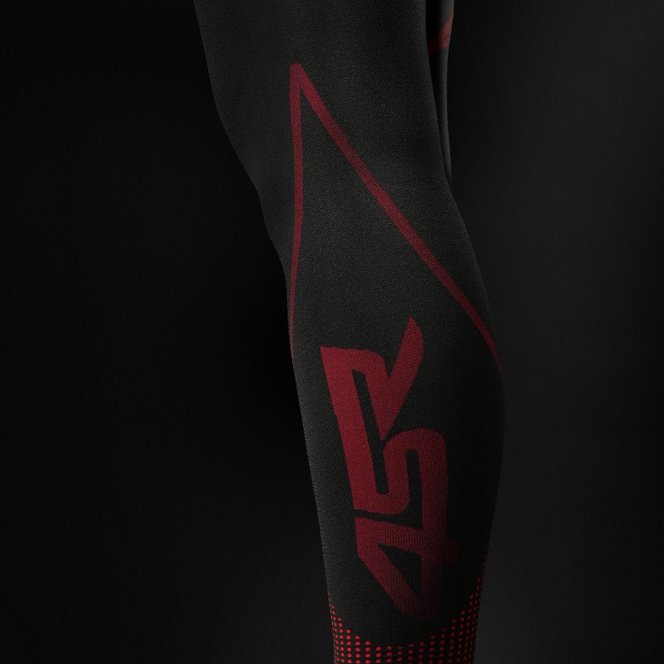 4SR Dames functionele naadloze broek Ladies Seamless Pants Red