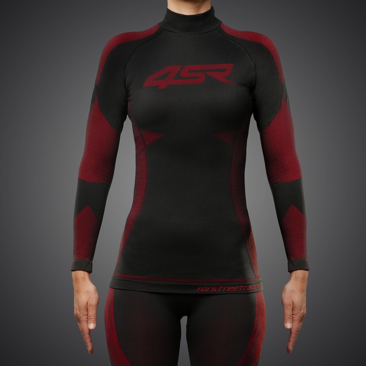 4SR Dames functioneel naadloos shirt Ladies Seamless Shirt Red