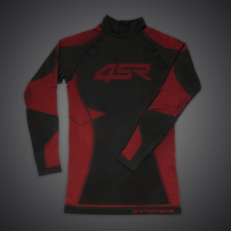 4SR Dames functioneel naadloos shirt Ladies Seamless Shirt Red