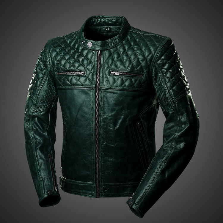 4SR luxusní bunda Scrambler British Racing Green