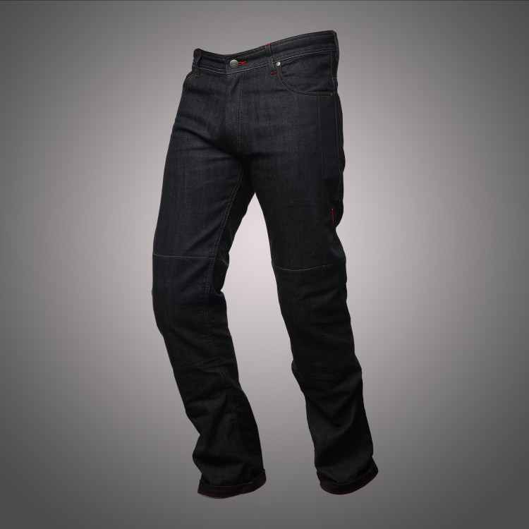 4SR černé moto jeans Cool Black