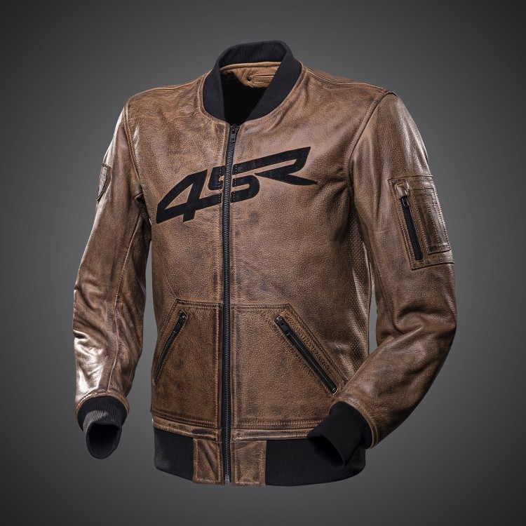 4SR Leren Bomber Jacket Brown Patina 1