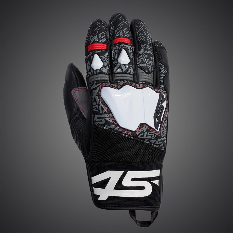 4SR korte zomerse motorhandschoenen GTS Black