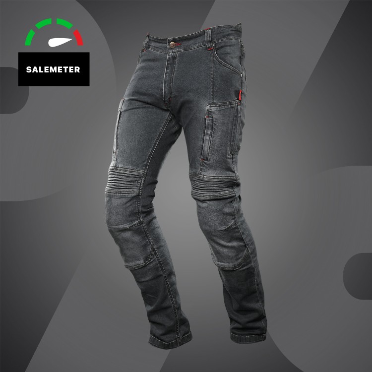 4SR Kevlar motorjeans - Club Sport Grey