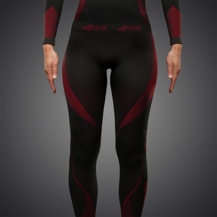 4SR Dames functionele naadloze broek Ladies Seamless Pants Red