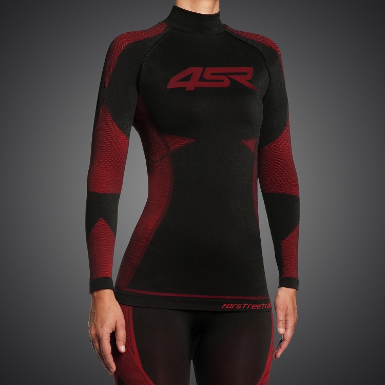 4SR Dames functioneel naadloos shirt Ladies Seamless Shirt Red